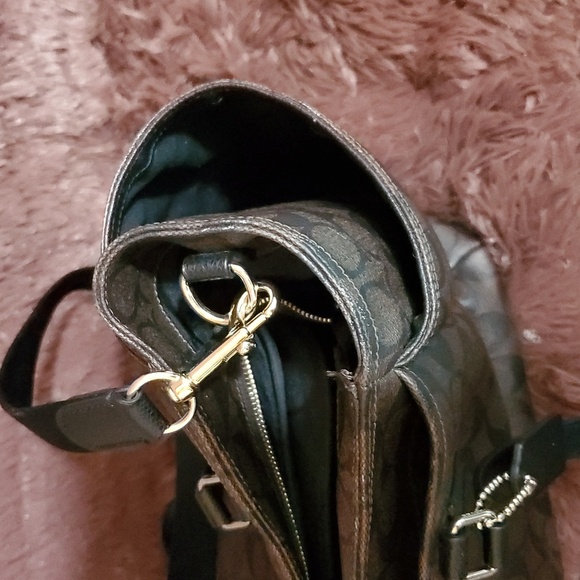 COACH Diaper Bag Brown Signature Baby Tote - Picture 14 of 16